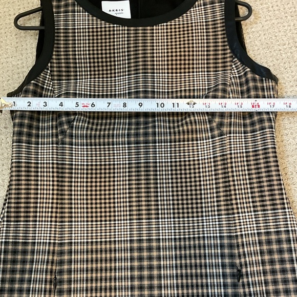 Akris Punto Glen Plaid Print Sheath Dress Size 8 - Picture 12 of 15